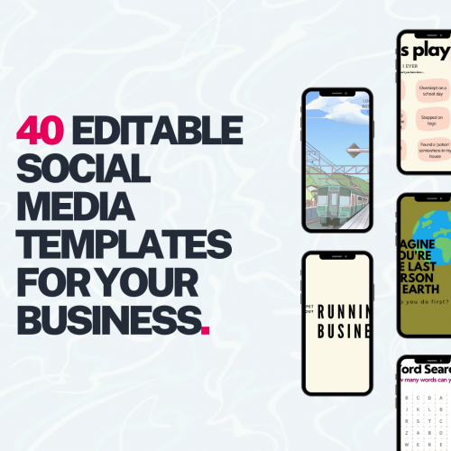 40 editable social media templates for Your social media posts.-2
